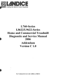 Landice L Series Service Manual