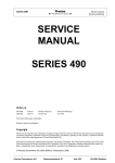 SERVICE MANUAL SERIES 490