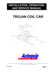 Trojan Coil Car Installation, Operation and Service Manual