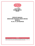 SERVICE MANUAL MINIATURE RGD/RGS INDEX DRIVES