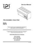 Service Manual TRI-CHANNEL COLD PAN