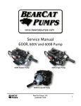 Service Manual 600R, 600V and 600B Pump