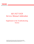 MJ-1027/1028 Service Manual Addendum