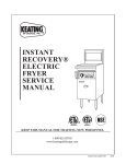 INSTANT RECOVERY® ELECTRIC FRYER SERVICE MANUAL