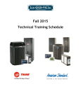 Fall 2015 Technical Training Schedule