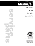 Service/Parts Manual - D and S Vending Inc.