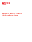 Torque-Hub&reg; Planetary Final Drive W3A Series Service Manual