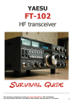 FT-102 SG - Fox Tango Yaesu Manuals