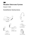 Headset Intercom System Installation Instructions