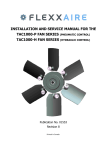 INSTALLATION AND SERVICE MANUAL FOR THE