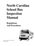 North Carolina School Bus Inspection Manual