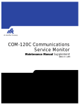 COM-120C Maintenance Manual Supplement