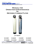 Manual for Operation & Maintenance Of Metered Carbon Filter