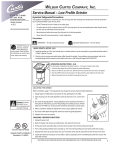 Service Manual – Low Profile Grinder - Expert-CM