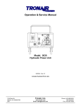 Operation & Service Manual Model: 5030 Hydraulic Power