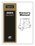 Owner`s Manual - Gilchrist Golf Cars