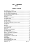 TIPS – Chapter Six Cabin Table of Contents