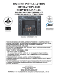 ON LINE INSTALLATION OPERATION AND SERVICE MANUAL