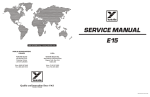 SERVICE MANUAL E15