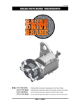 BAKER Drive Brake Transmission Instructions, 2