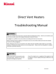 Direct Vent Heaters Troubleshooting Manual