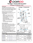 Vantage™ Series Bill Acceptor Installation