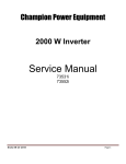 Service Manual - Champion Power Equipment