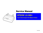EPSON   LX-300+ Service Manual