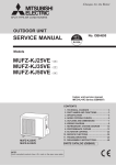 SERVICE MANUAL MUFZ-KJ25VE - A1 MUFZ-KJ35VE