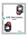 VARI*LITE VL500 Wash Luminaires Service Manual Rev. A