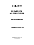 COMMERCIAL AIR CONDITIONER Service Manual