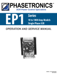 EP1 Operation and Service Manual