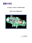 Hanbell Screw Compressors Service Manual