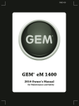GEM eM 1400 - Pdfstream.manualsonline.com