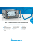 R&S CMS Radiocommunication Service Monitor