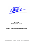 Tc-1702 Service & Parts Information