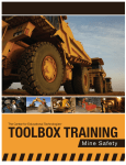 Toolbox Training-Mine Safety - MISTTI