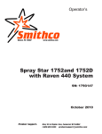 Spray Star 1752and 1752D with Raven 440 System SN: 175G147