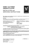 Falcon 350 Gas Griddle Installation Instructions