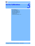 Service Calibrations