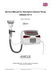 ARGUS 707V Infusion Pump Service Manual