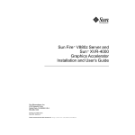 Sun Fire V880z Server and Sun XVR