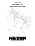 Compressor Model 1030 / 1031 - Maintenance Manual | Chip
