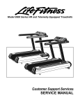 Life Fitness 9500 Series HR and Telemetry Treadmill Service Manual