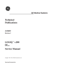 Technical Publications LOGIQtα200 Service Manual