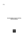 Owner`s Manual for Racon Series II Radio Control Systems