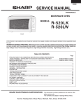 r-520lk r-520lw service manual