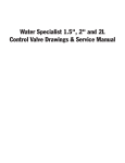 Water Specialist 1.5", 2" and 2L Control Valve