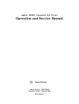 Operation and Service Manual