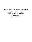Operating and Service Manual